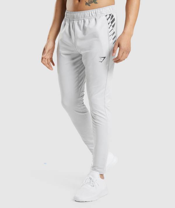 Panske Joggers Gymshark Sport Stripe Svetlo Siva | PY8650731
